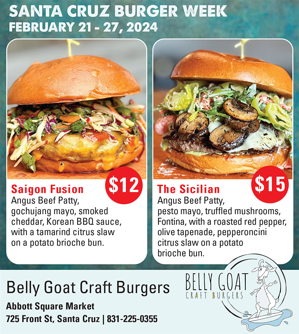 Burger Week Santa Cruz Restaurant Week (Feb 2127, 2024)