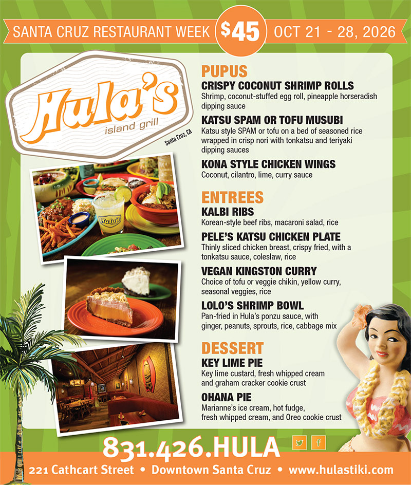 hula's restaurant week menu 2026