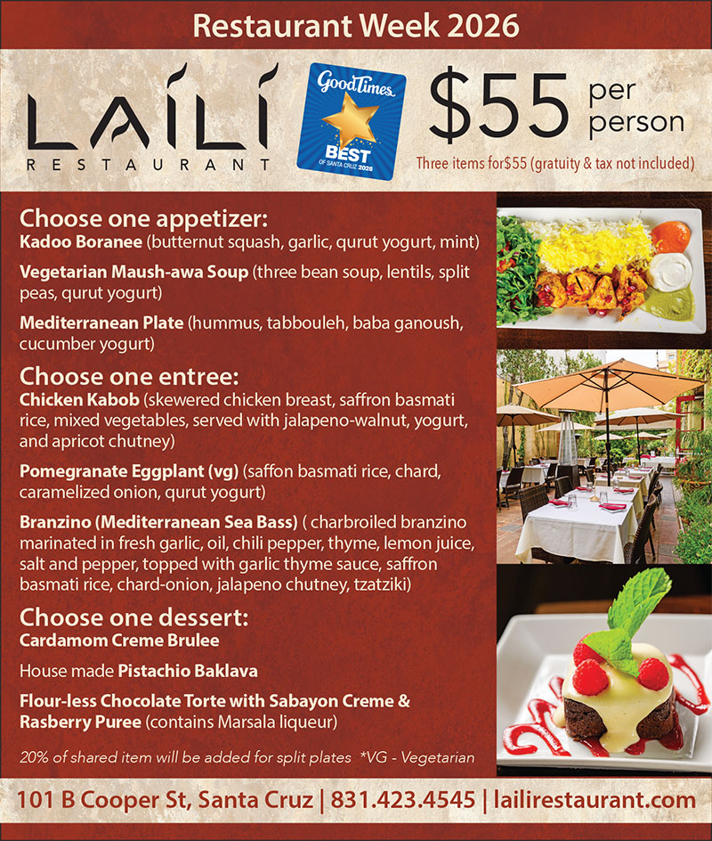 laili restaurant menu 2026