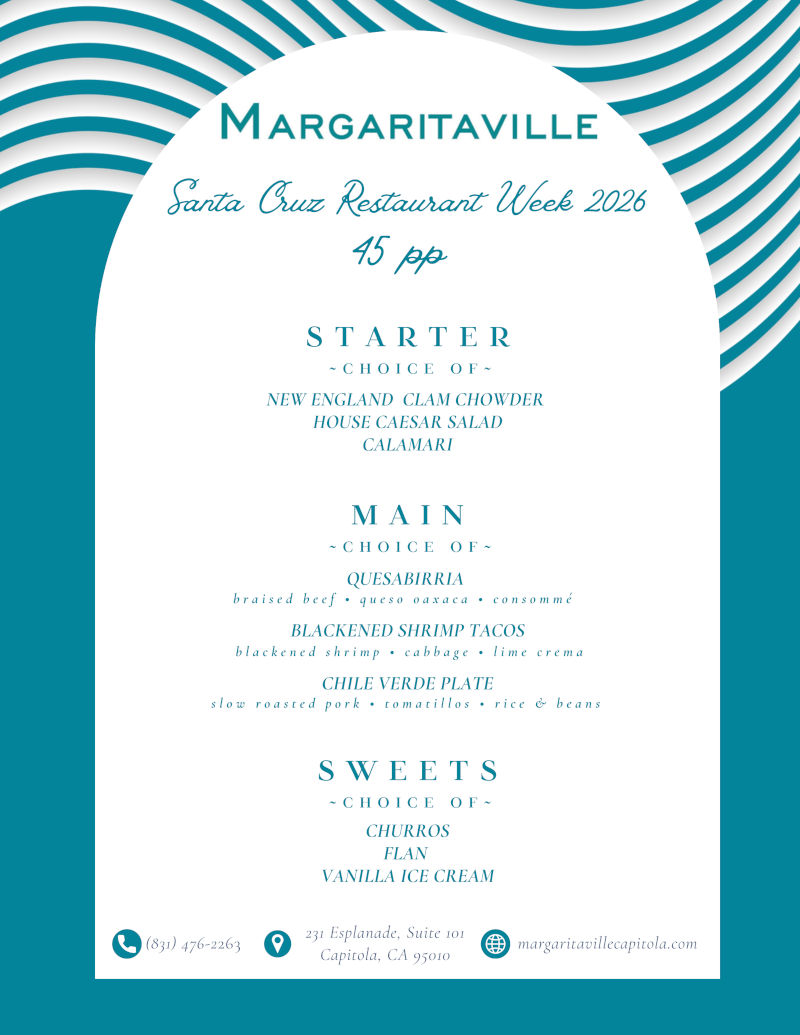 margaritaville, restaurant week menu