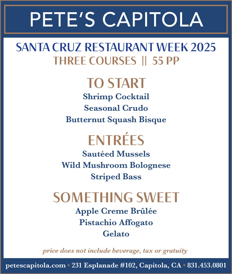 pete's capitola menu