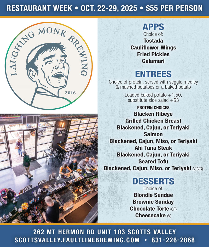 the laughing monk menu
