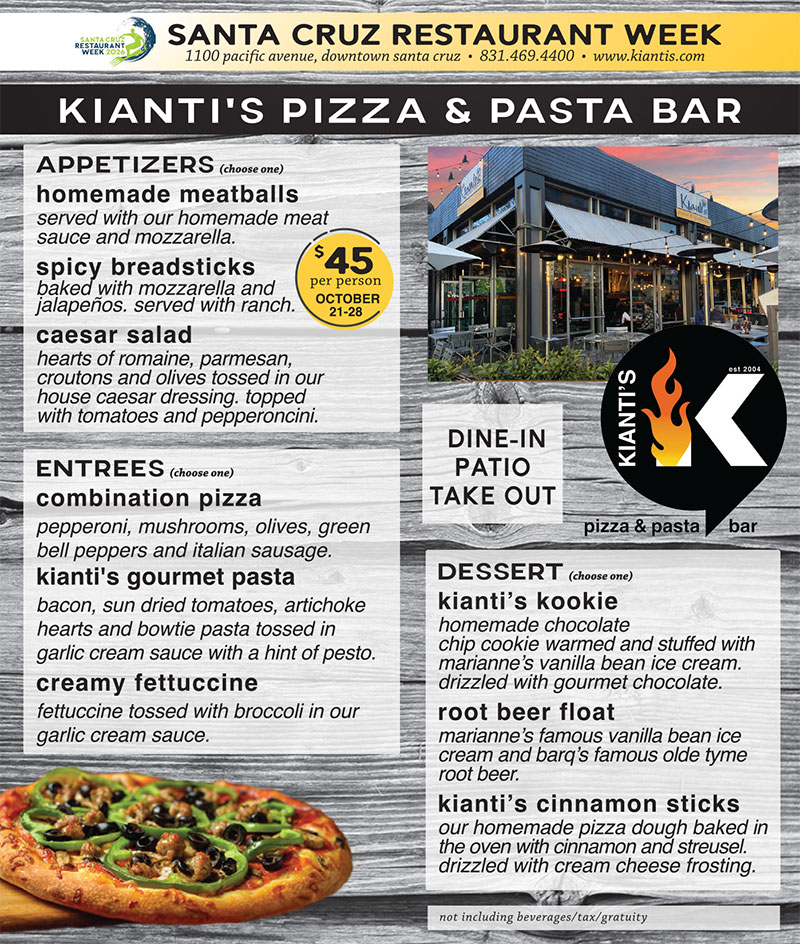 kianti's menu