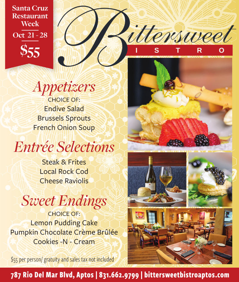 bittersweet bistro, restaurant week menu